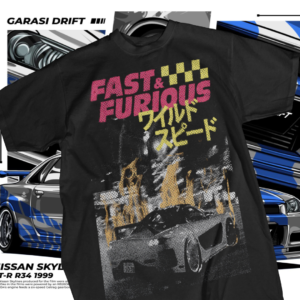 “Exprésate con estilo y velocidad con nuestra camiseta personalizada de Rápidos y Furiosos. Perfecta para fanáticos de la saga, esta camiseta combina comodidad y diseño urbano, ideal para lucir en la calle o en reuniones con amigos. Fabricada con algodón de alta calidad, es resistente, suave y perfecta para cualquier temporada. Dale vida a tu pasión por los autos, la adrenalina y las carreras con esta pieza única.”